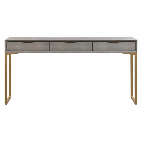 Sandy Console, Gray Shagreen 2 Sandy Console, Gray Shagreen
