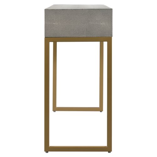 Sandy Console, Gray Shagreen 5 Sandy Console, Gray Shagreen