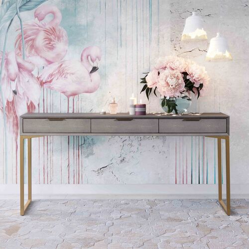 Sandy Console, Gray Shagreen 6 Sandy Console, Gray Shagreen
