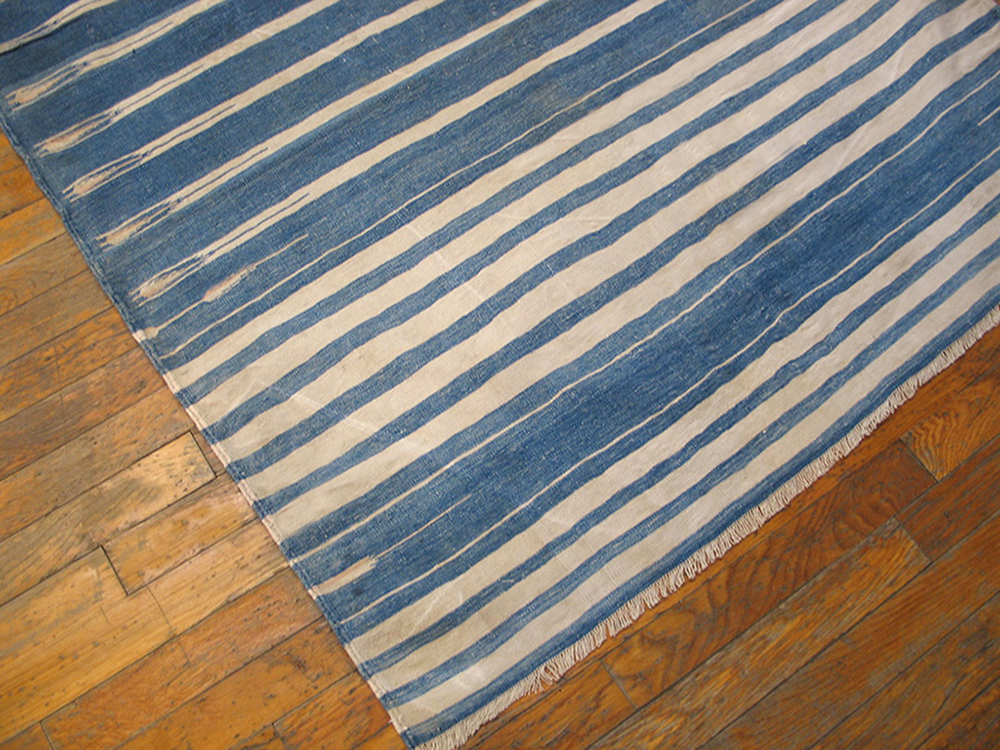 Indian Dhurrie Rug 6'3" x 3'8" 3 Indian Dhurrie Rug 6'3" x 3'8"
