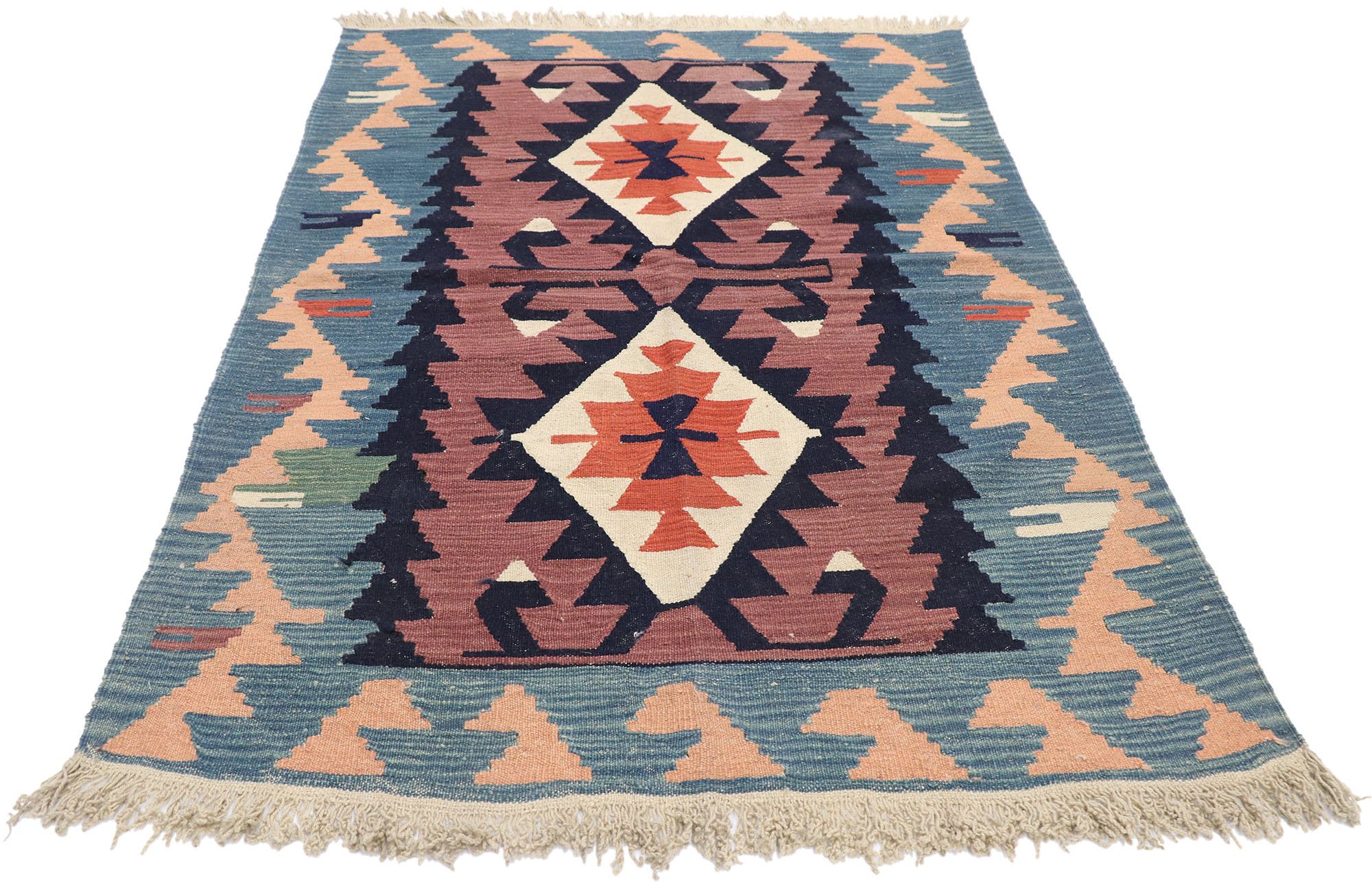 Vintage Persian Shiraz Rug, 3'10" x 5'3" 3 Vintage Persian Shiraz Rug, 3'10" x 5'3"