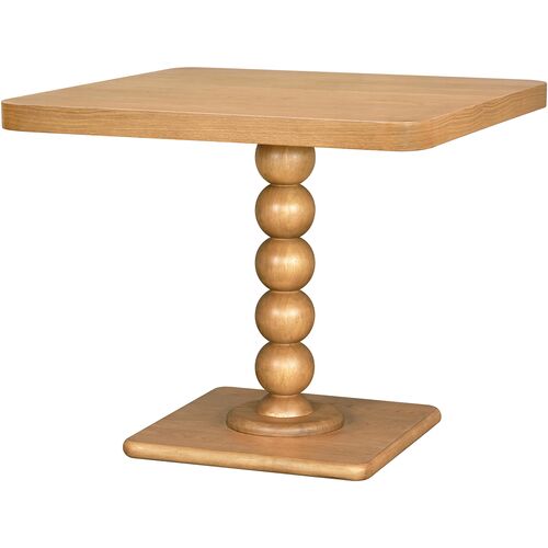 Del Ray 36" Square Wooden Dining Table, Natural 1 Del Ray 36" Square Wooden Dining Table, Natural