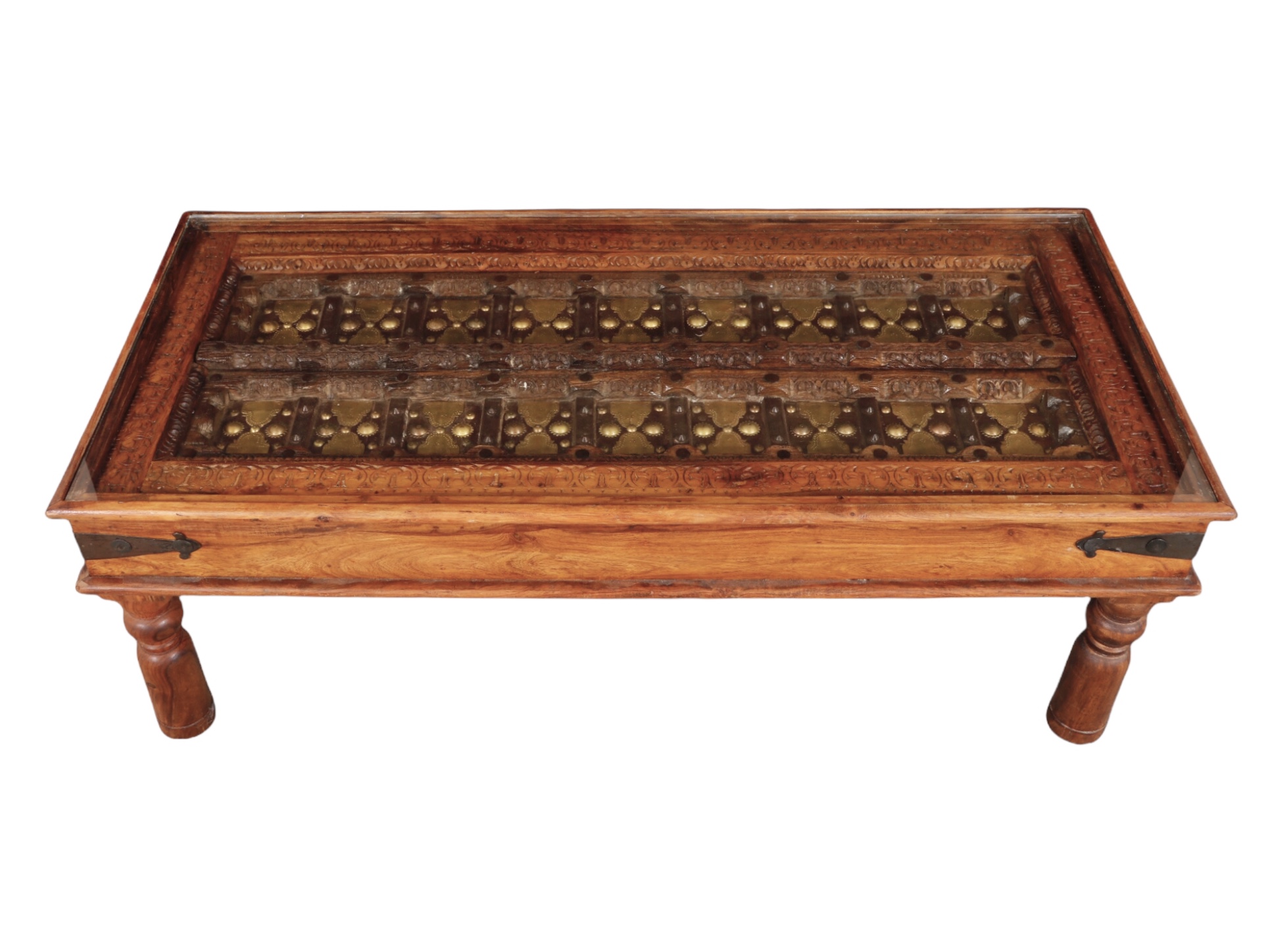 Antique Sheesham Door Coffee Table 6 Antique Sheesham Door Coffee Table