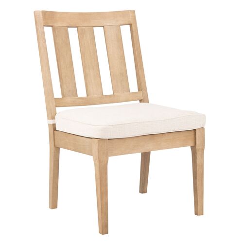 S/2 Weylin Outdoor Eucalyptus Dining Chairs 6 S/2 Weylin Outdoor Eucalyptus Dining Chairs