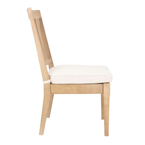 S/2 Weylin Outdoor Eucalyptus Dining Chairs 7 S/2 Weylin Outdoor Eucalyptus Dining Chairs