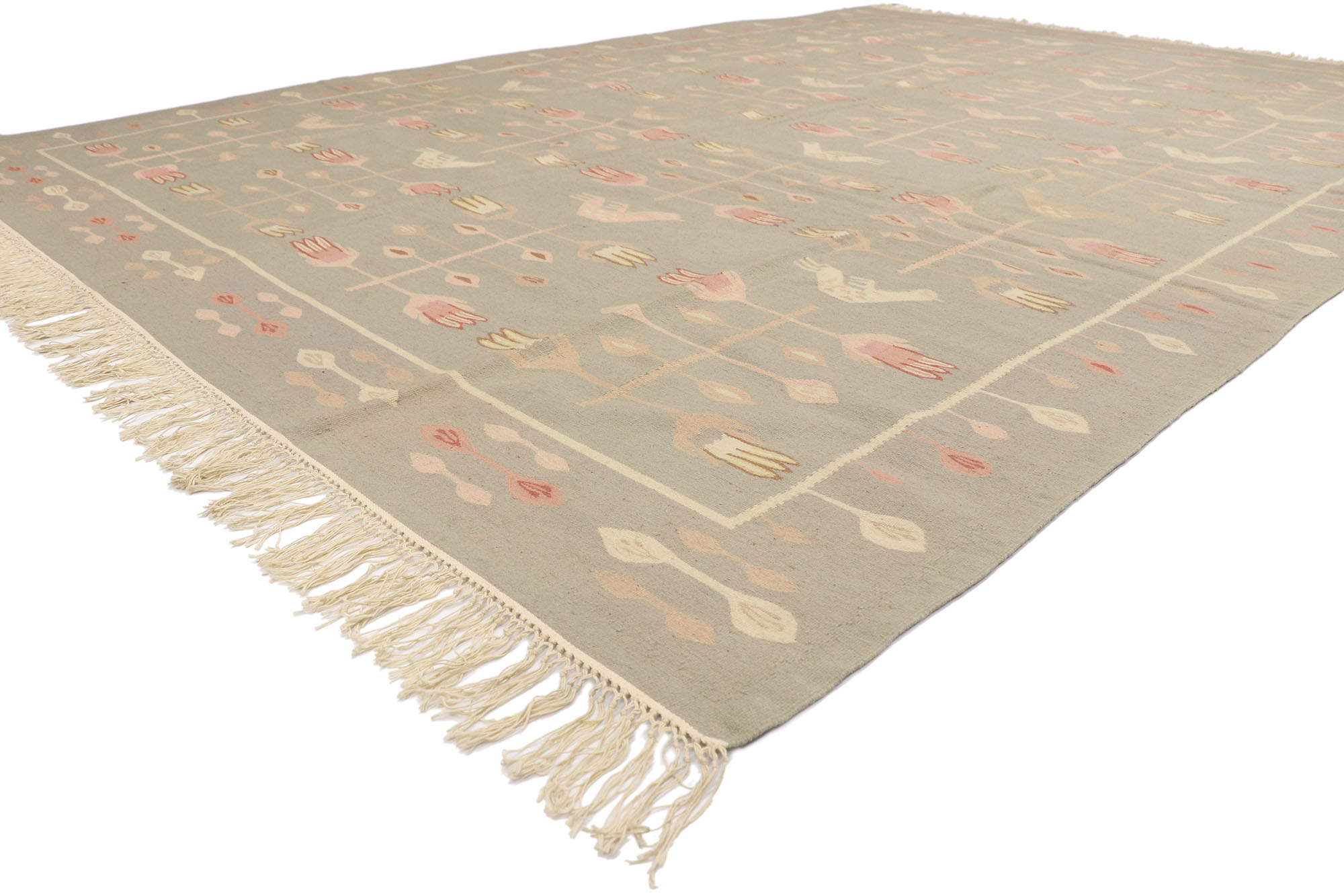 Vintage Romanian Kilim Rug, 8'10 x 12'5 2 Vintage Romanian Kilim Rug, 8'10 x 12'5