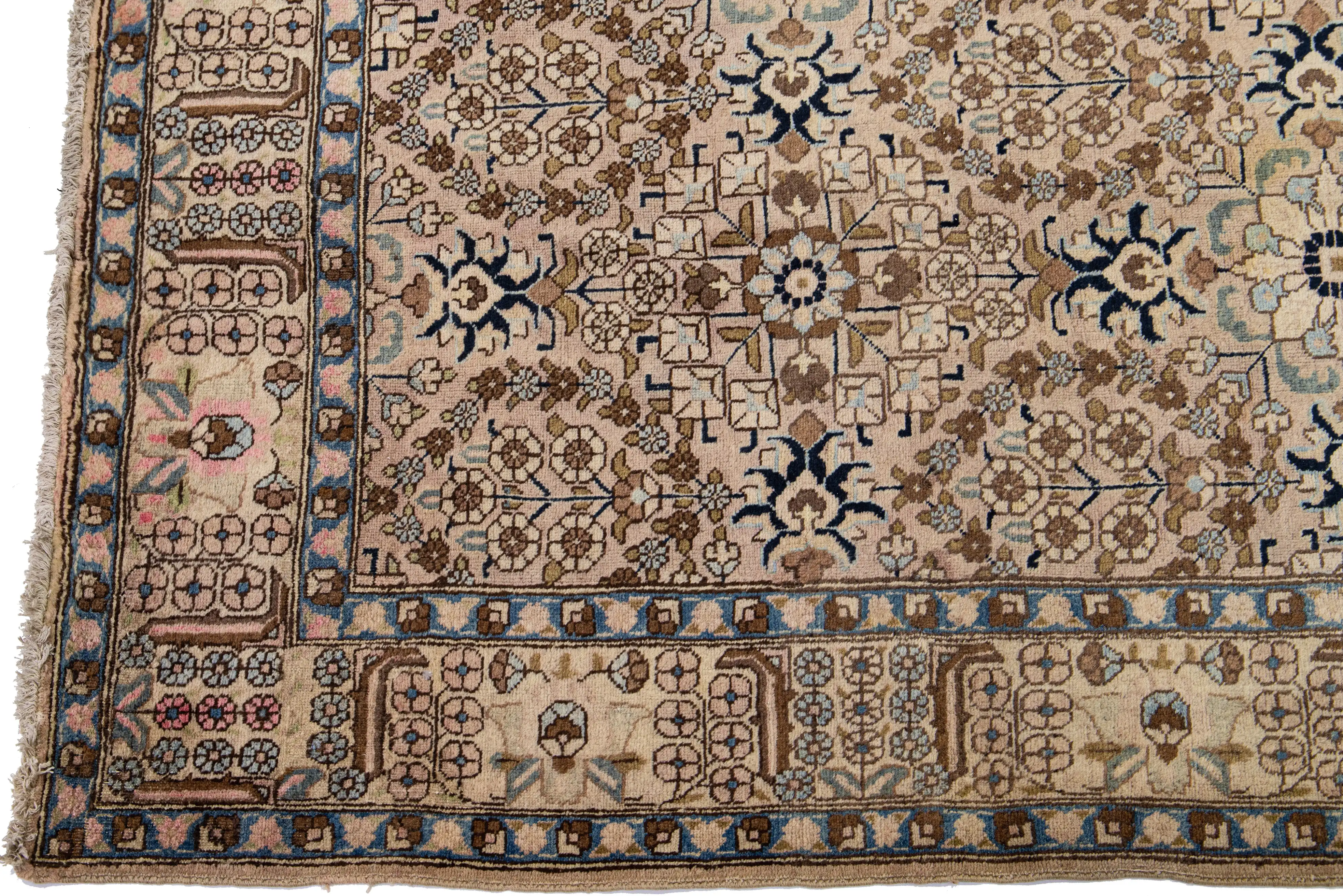 Vintage Persian Tabriz Rug 3 Vintage Persian Tabriz Rug