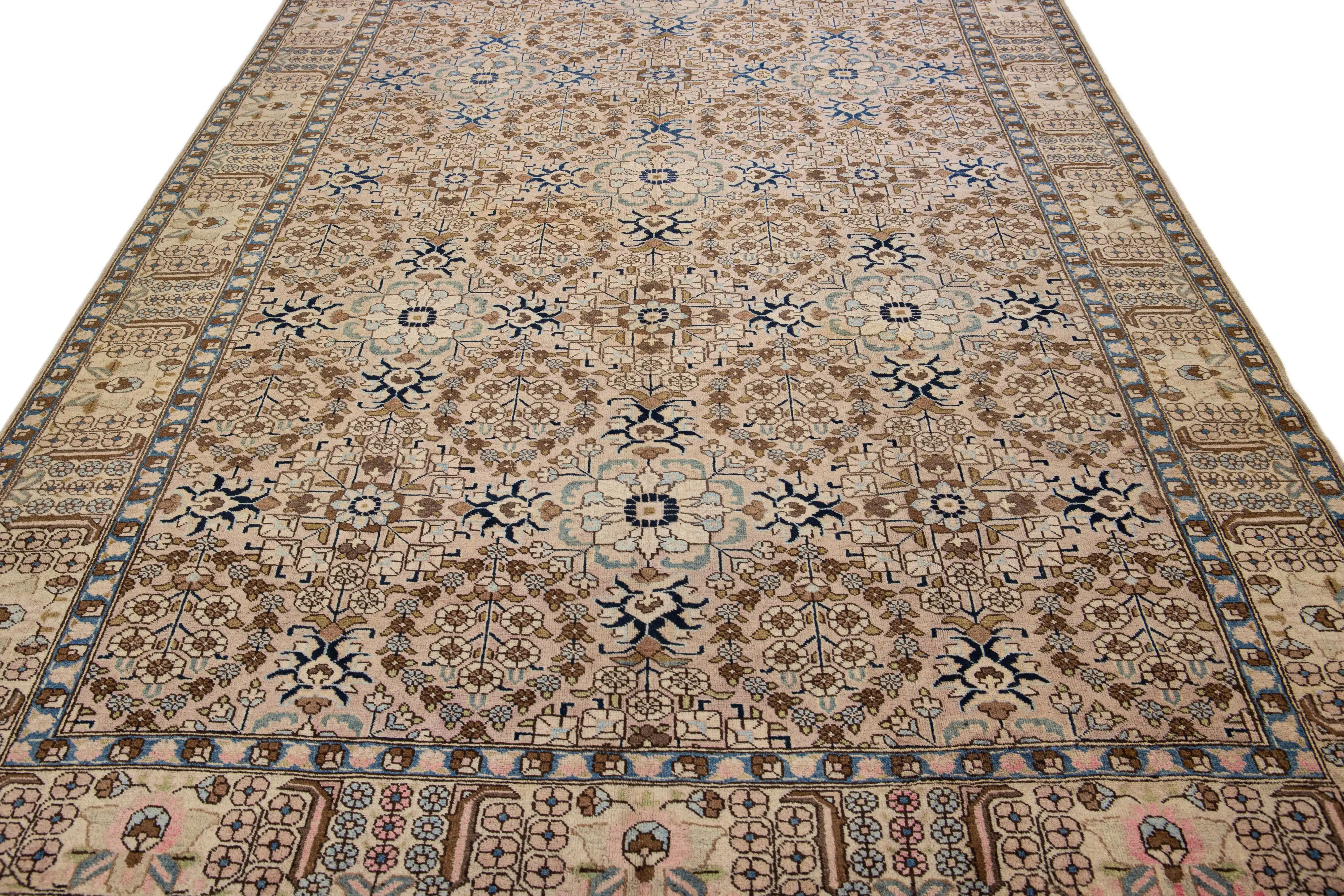 Vintage Persian Tabriz Rug 5 Vintage Persian Tabriz Rug