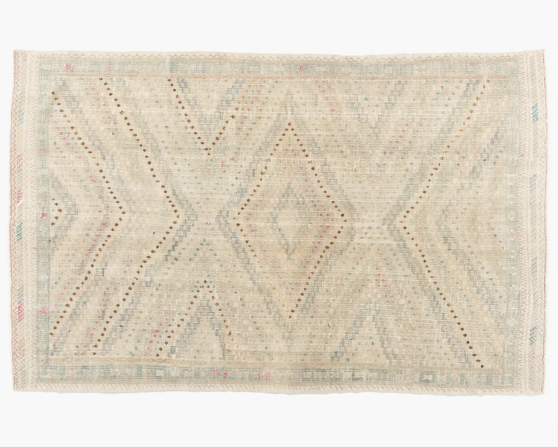 Turkish Flatweave Jajim Rug 5'5 X 8'6 1 Turkish Flatweave Jajim Rug 5'5 X 8'6