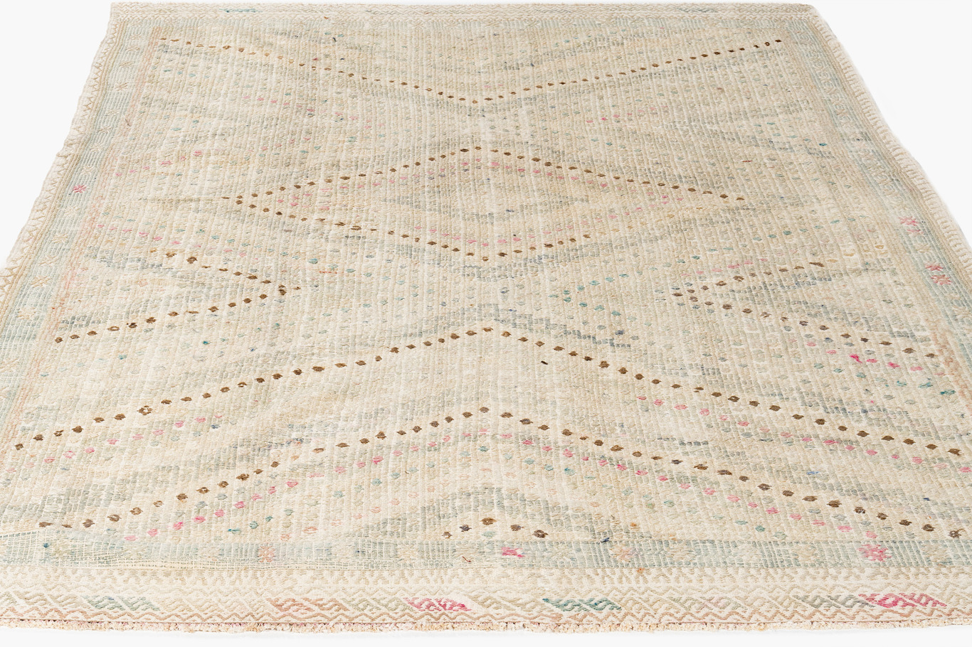 Turkish Flatweave Jajim Rug 5'5 X 8'6 2 Turkish Flatweave Jajim Rug 5'5 X 8'6