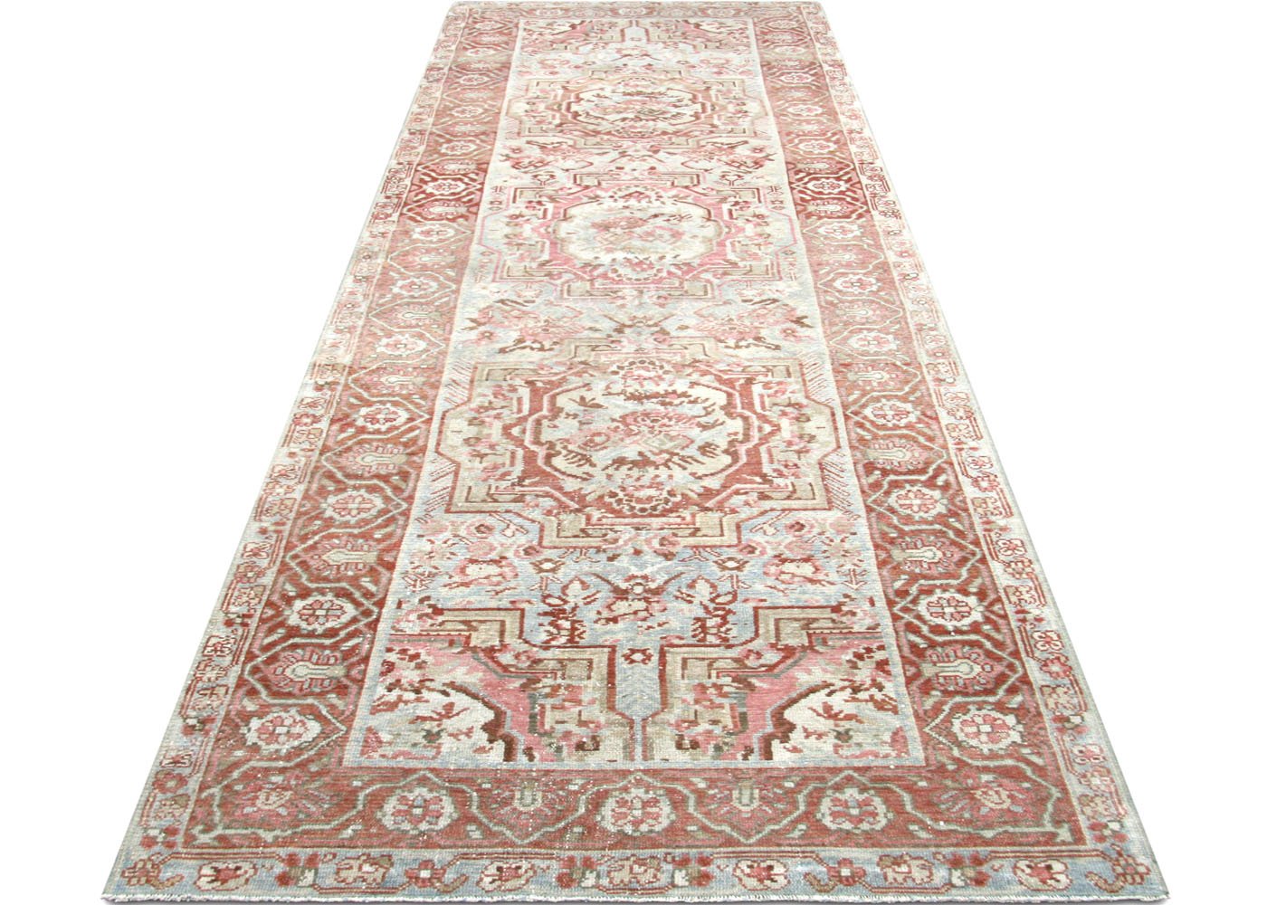 1920s Persian Malayer Runner, 3'7" x 13' 5 1920s Persian Malayer Runner, 3'7" x 13'