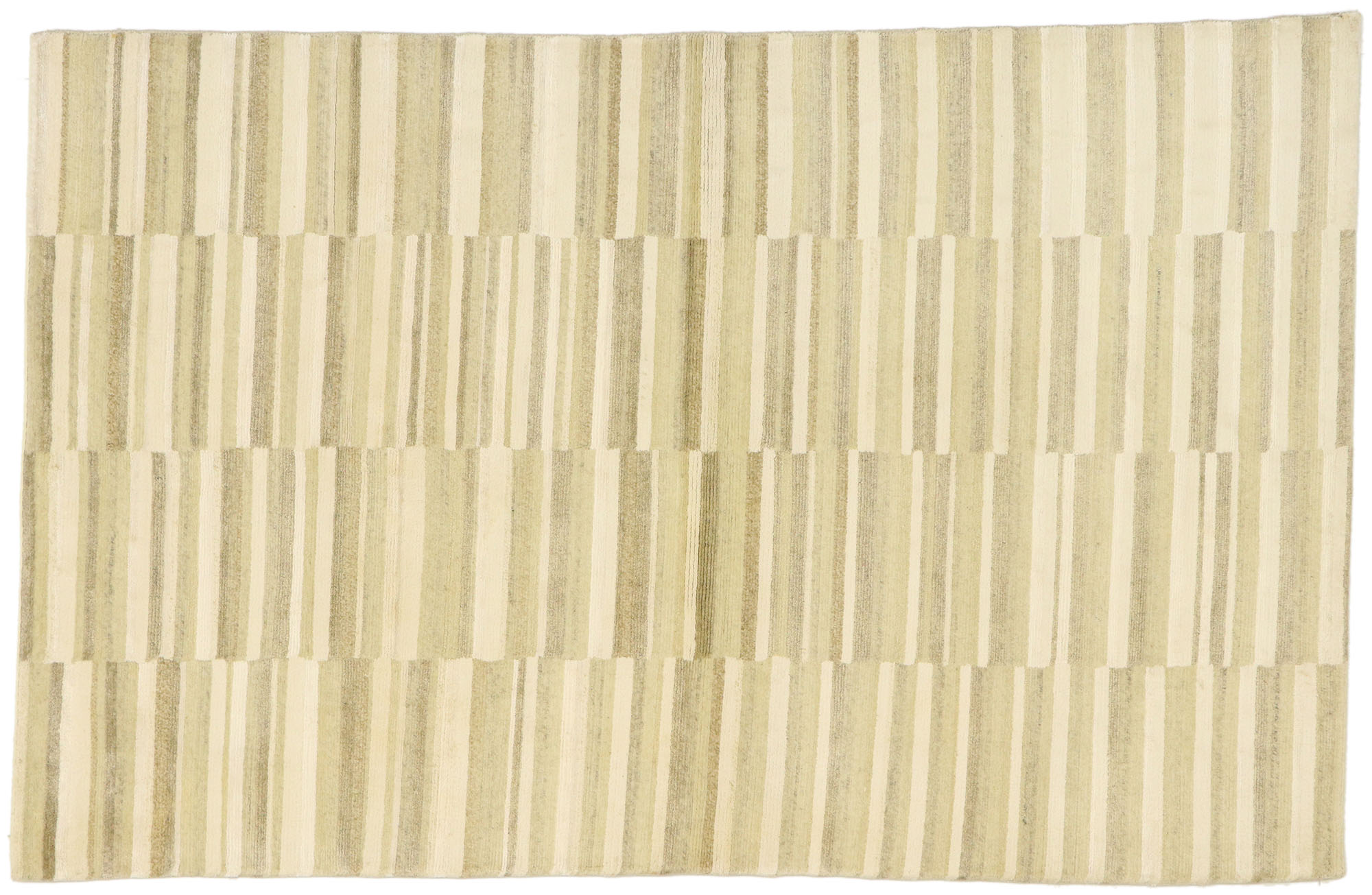 Transitional Striped Rug, 03'09 x 05'10 1 Transitional Striped Rug, 03'09 x 05'10