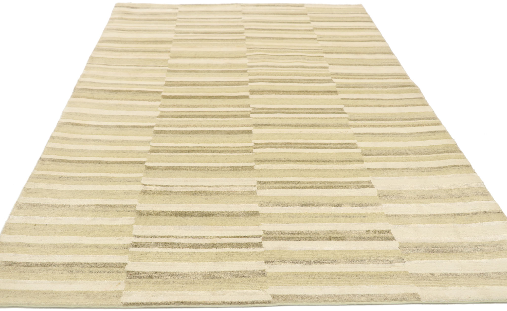 Transitional Striped Rug, 03'09 x 05'10 3 Transitional Striped Rug, 03'09 x 05'10