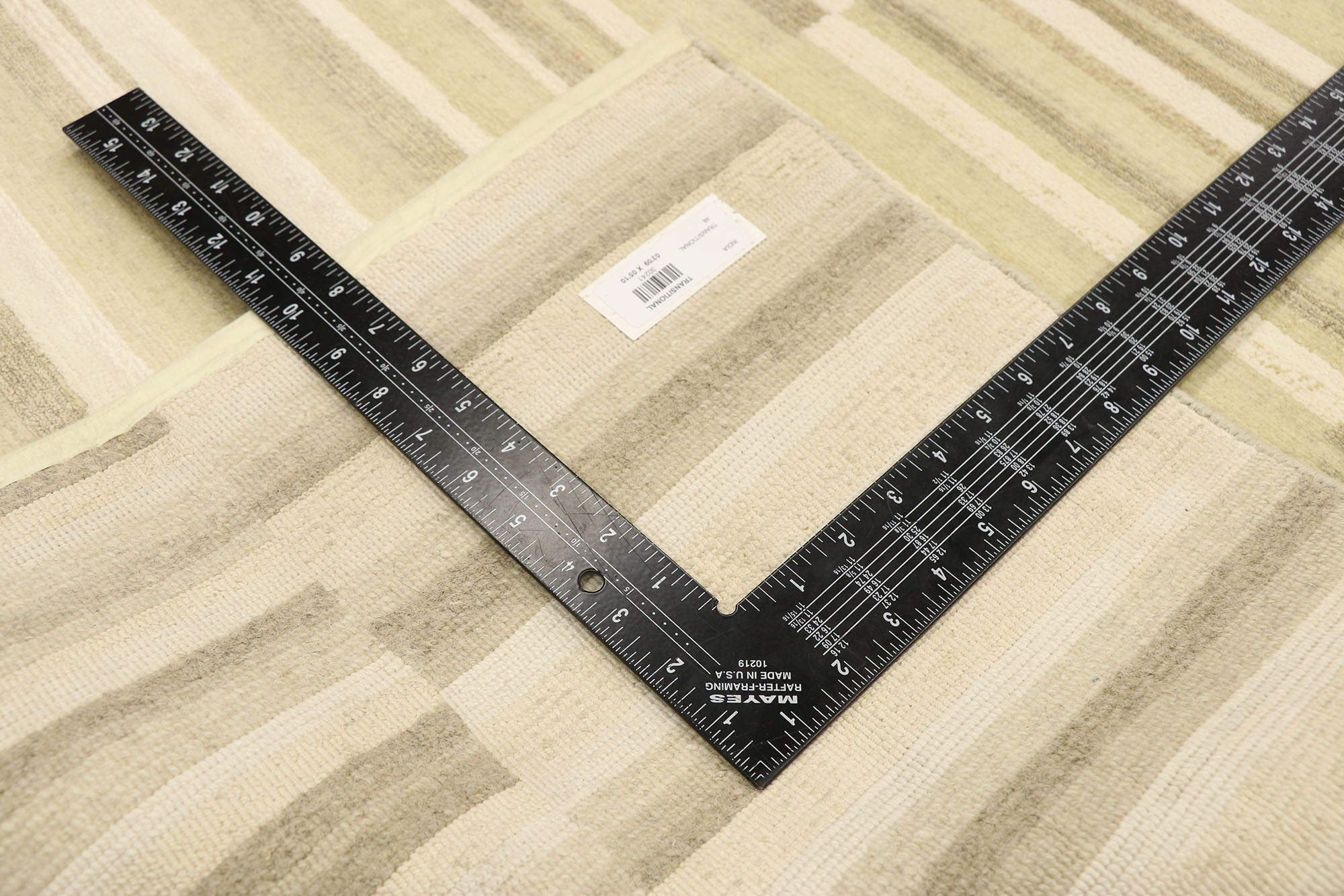 Transitional Striped Rug, 03'09 x 05'10 5 Transitional Striped Rug, 03'09 x 05'10