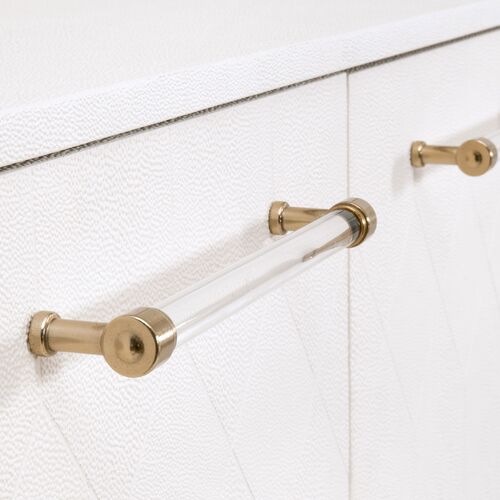 Ragen Shagreen Media Sideboard, Pearl/Lucite 15 Ragen Shagreen Media Sideboard, Pearl/Lucite