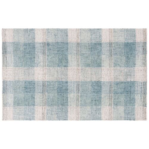 Cleo Hand Tufted Rug, Ivory/Blue 1 Cleo Hand Tufted Rug, Ivory/Blue
