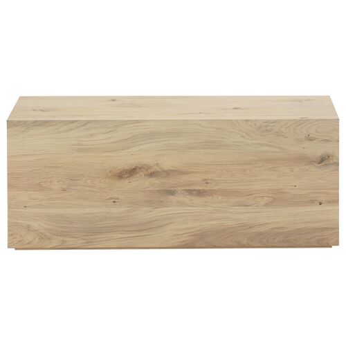 Birch Rectangular Coffee Table, Vintage Oak