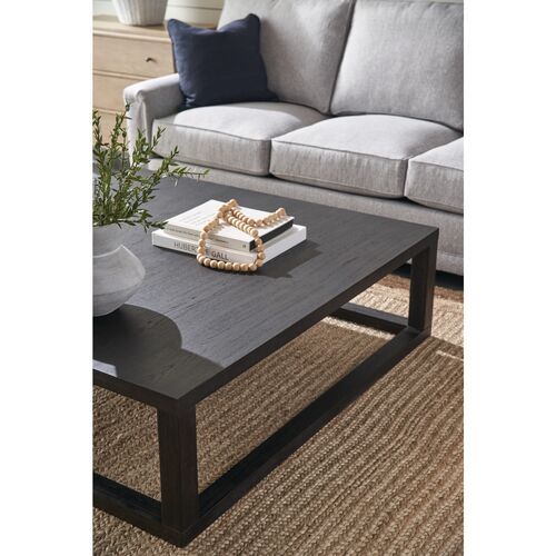 Rowan Rectangular Oak Veneer Coffee Table, Peppercorn 3 Rowan Rectangular Oak Veneer Coffee Table, Peppercorn