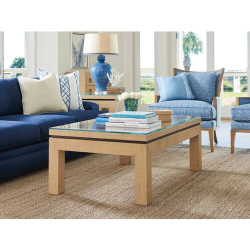 Harbor Raffia Coffee Table, Natural 3 Harbor Raffia Coffee Table, Natural