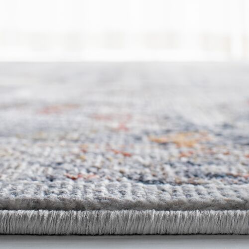 Cassandra Rug, Light Grey/Navy 4 Cassandra Rug, Light Grey/Navy