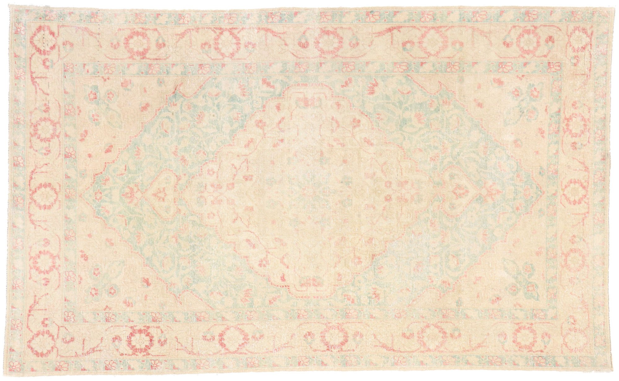 Vintage Turkish Oushak Rug, 4'3 x 6'11 1 Vintage Turkish Oushak Rug, 4'3 x 6'11