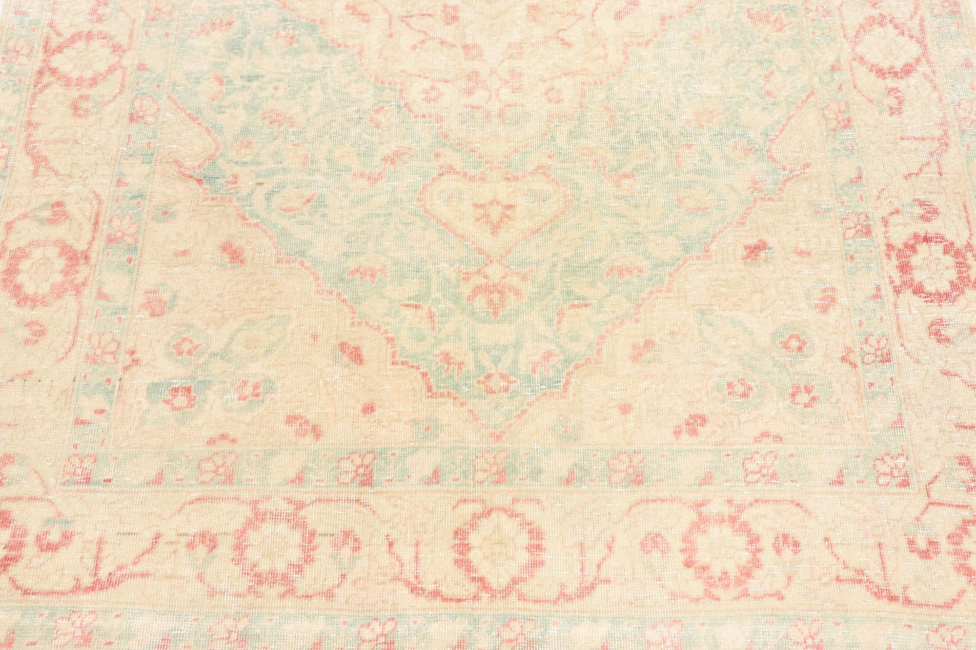 Vintage Turkish Oushak Rug, 4'3 x 6'11 4 Vintage Turkish Oushak Rug, 4'3 x 6'11