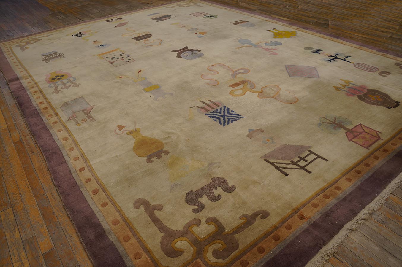 Antique Chinese Peking 10' 8''x14' 4'' 6 Antique Chinese Peking 10' 8''x14' 4''