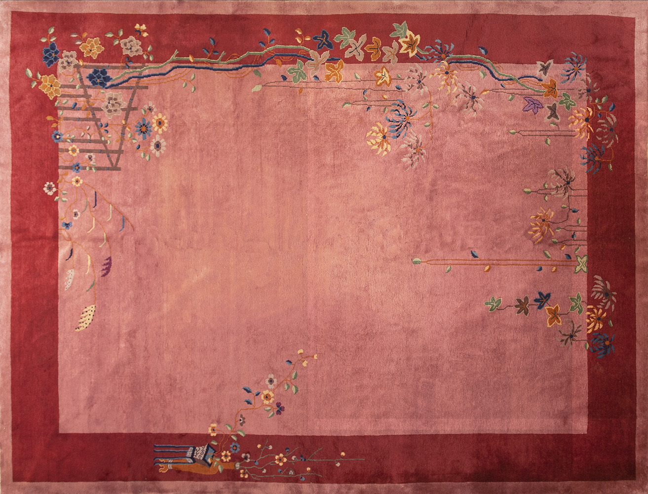 1920s Chinese Art Deco Carpet 1 1920s Chinese Art Deco Carpet