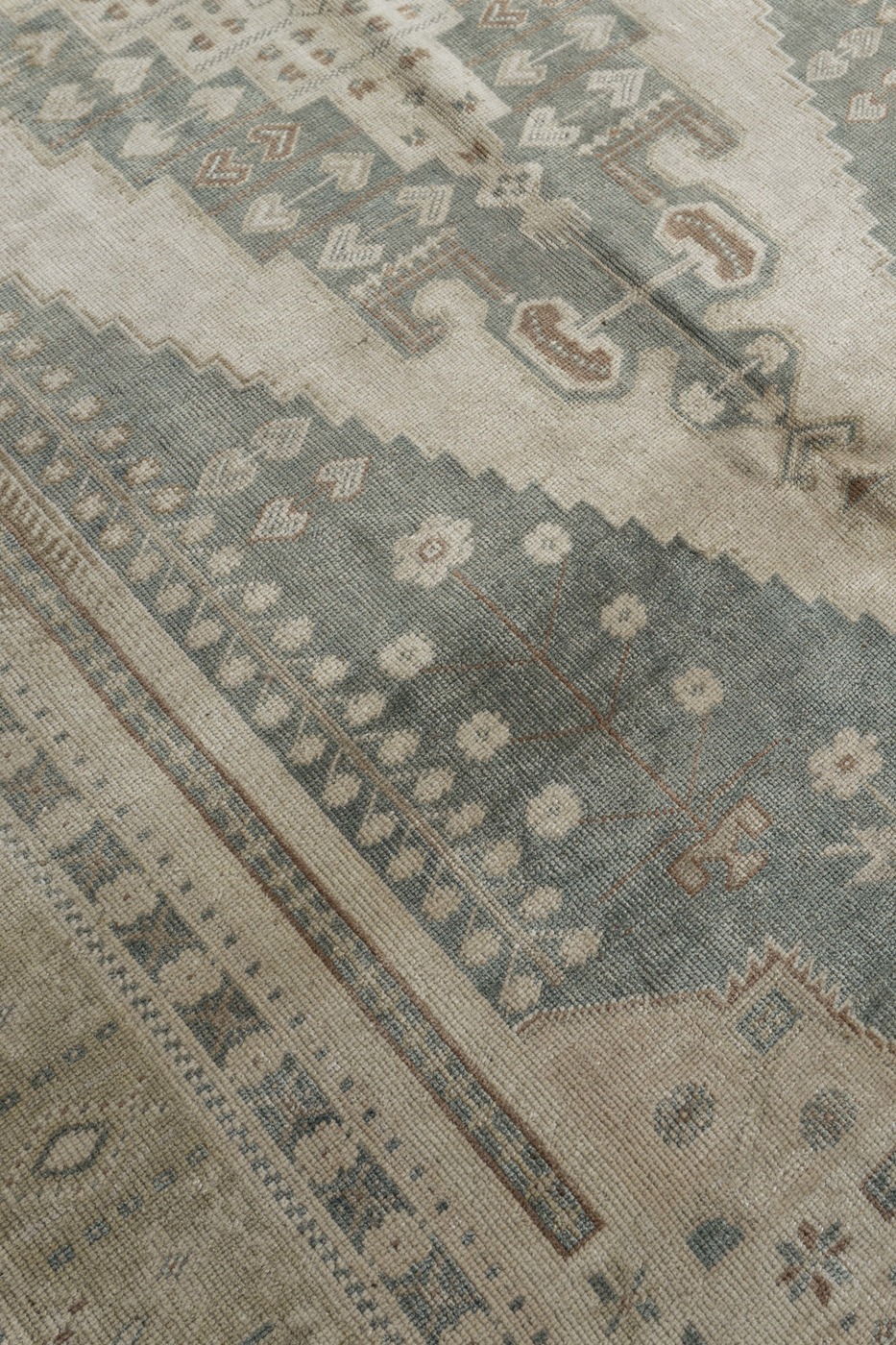 Oushak Hand Knotted Wool Rug 5'7 X 10'2 4 Oushak Hand Knotted Wool Rug 5'7 X 10'2
