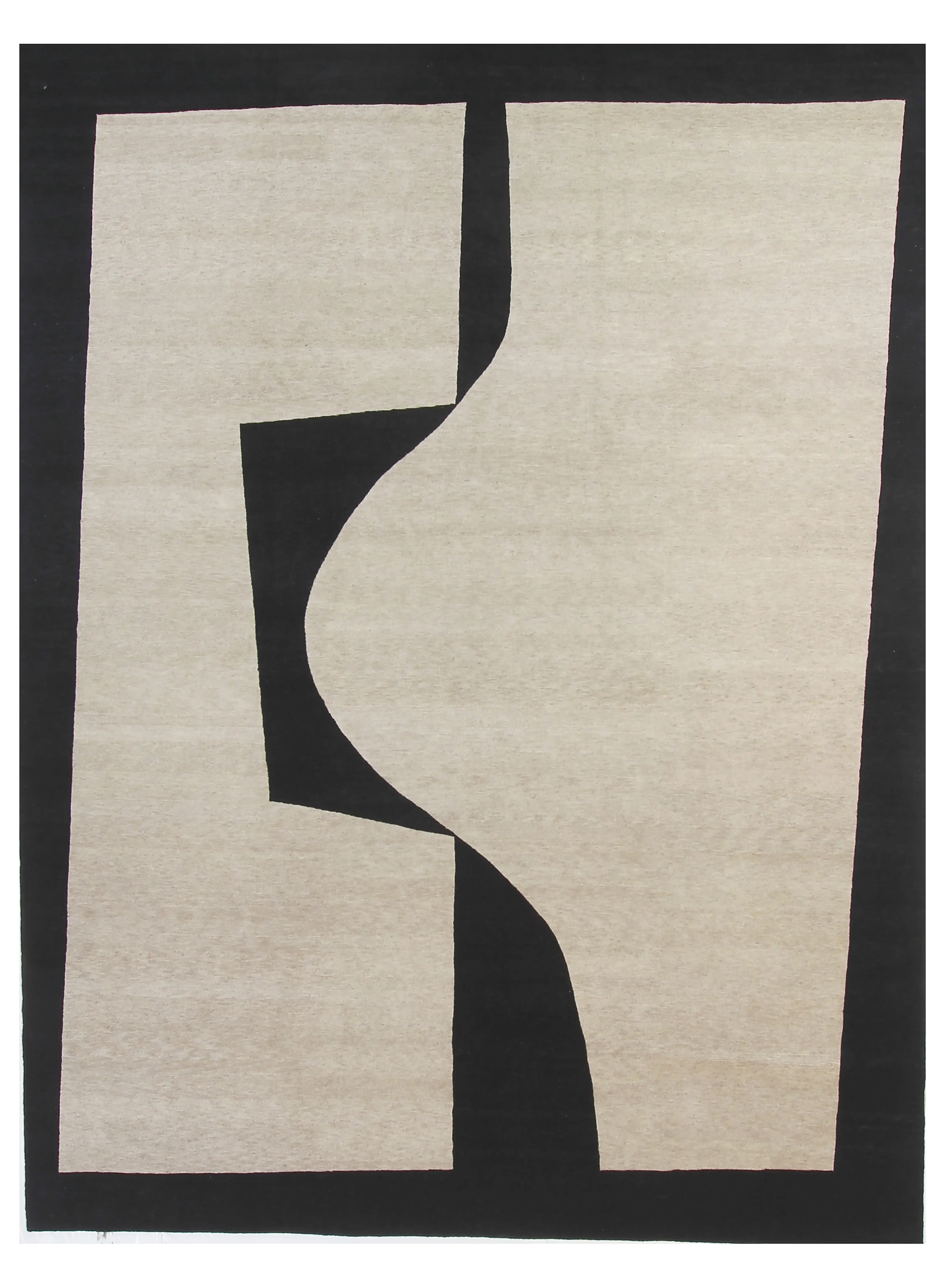 9" X 12" Mayoca Rug, Ivory/Black 1 9" X 12" Mayoca Rug, Ivory/Black