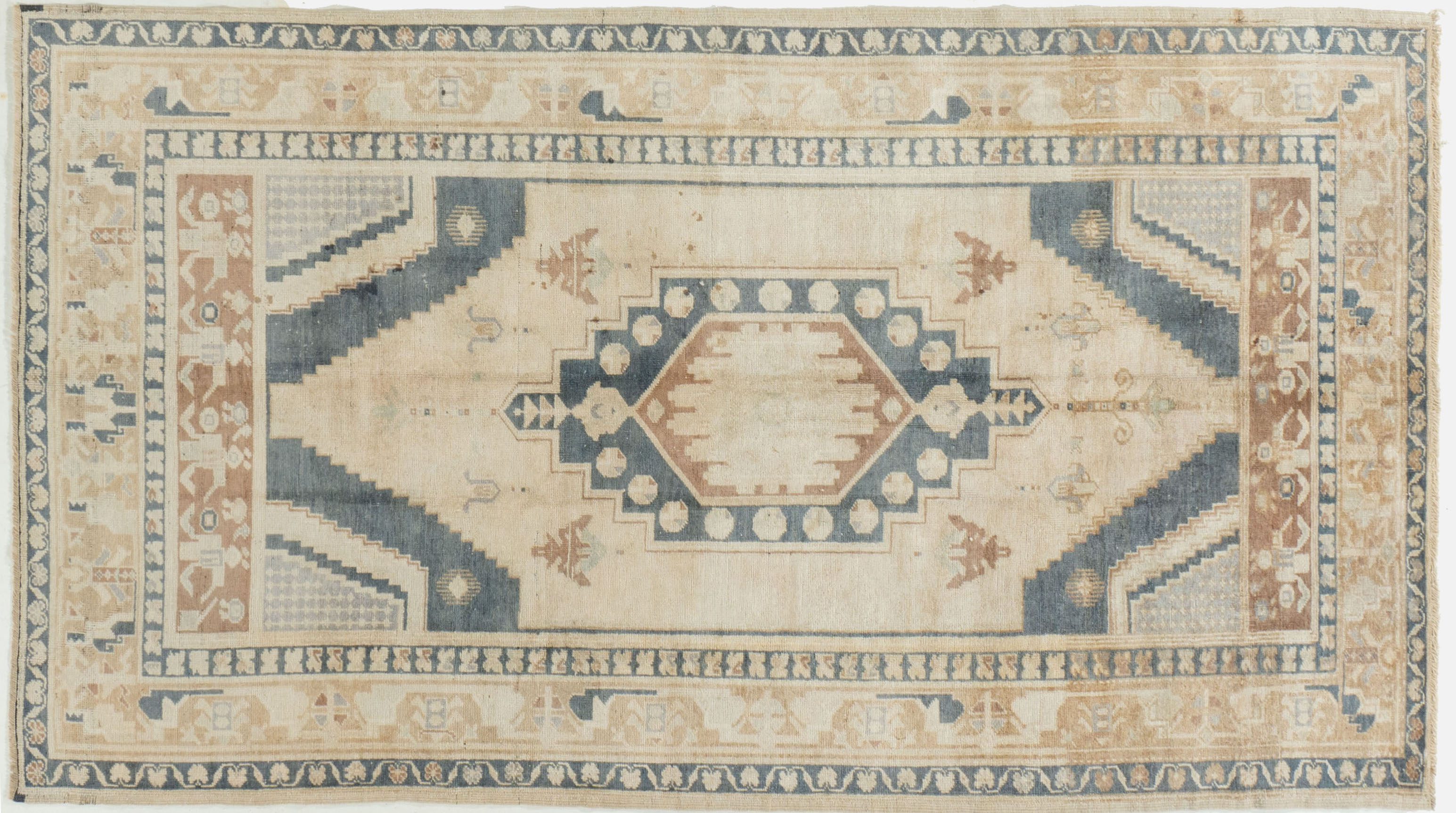 Turkish Oushak Rug 4'3 X 7'6 1 Turkish Oushak Rug 4'3 X 7'6