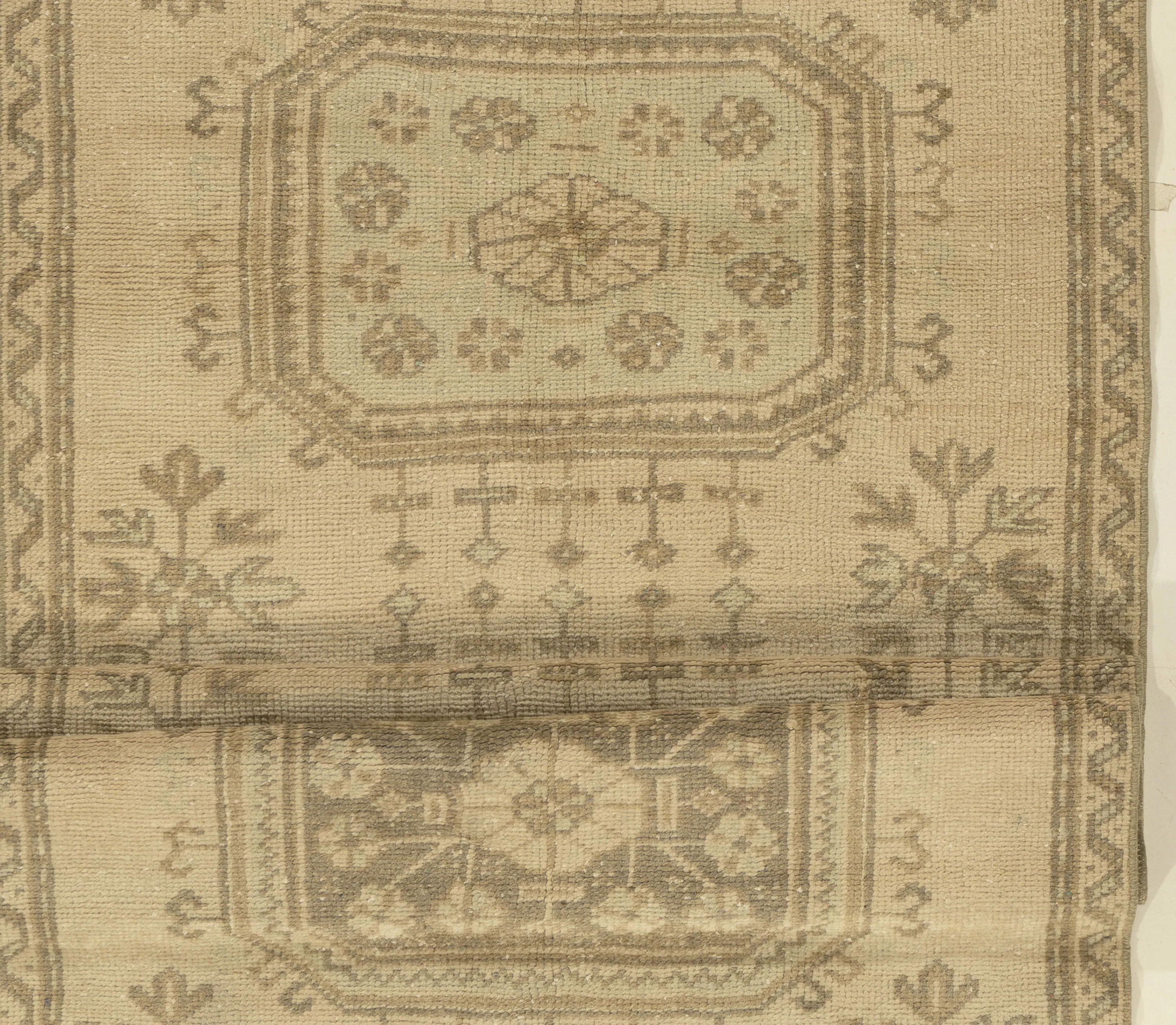 Turkish Oushak Runner 3'3 x 11'3 4 Turkish Oushak Runner 3'3 x 11'3
