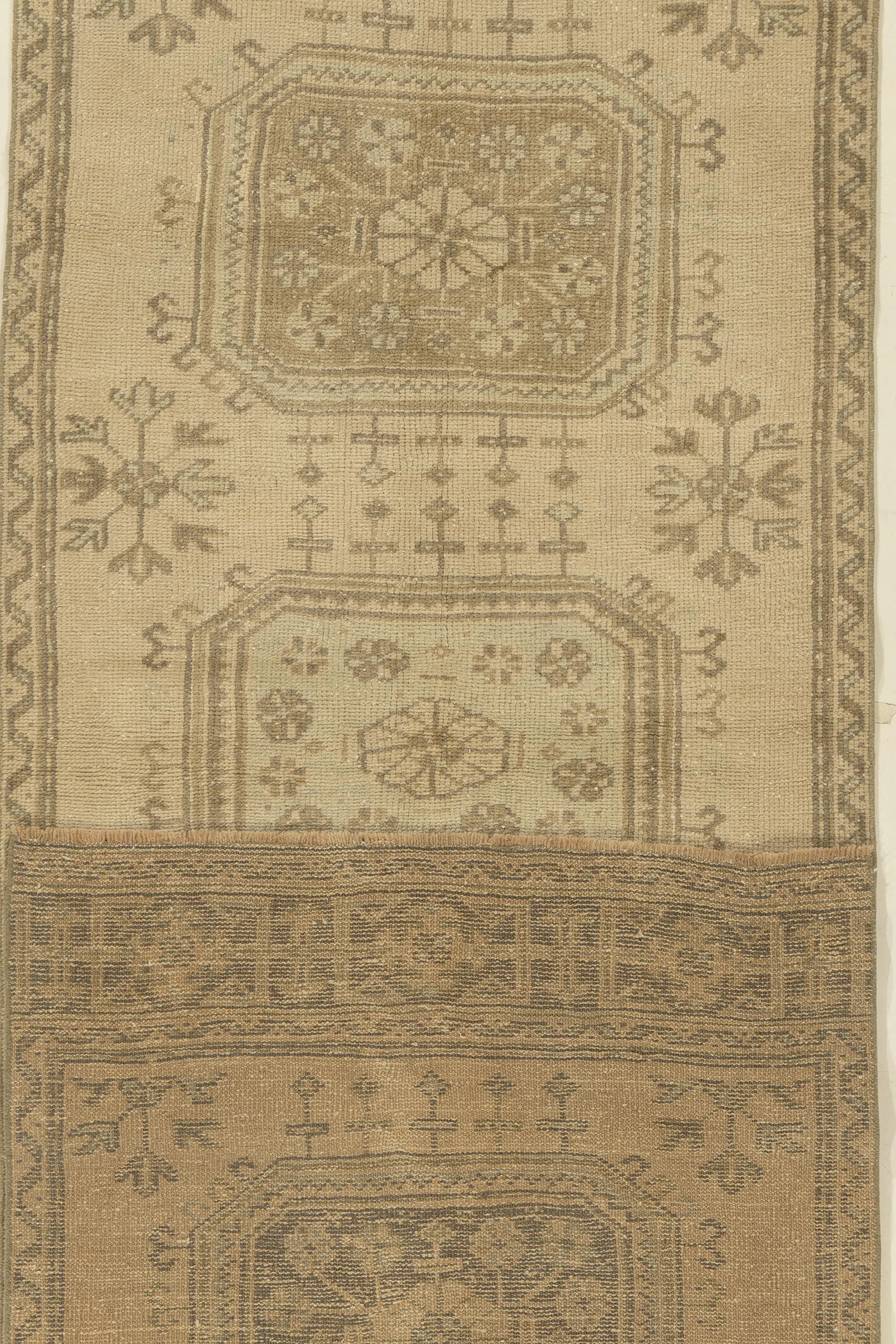 Turkish Oushak Runner 3'3 x 11'3 5 Turkish Oushak Runner 3'3 x 11'3