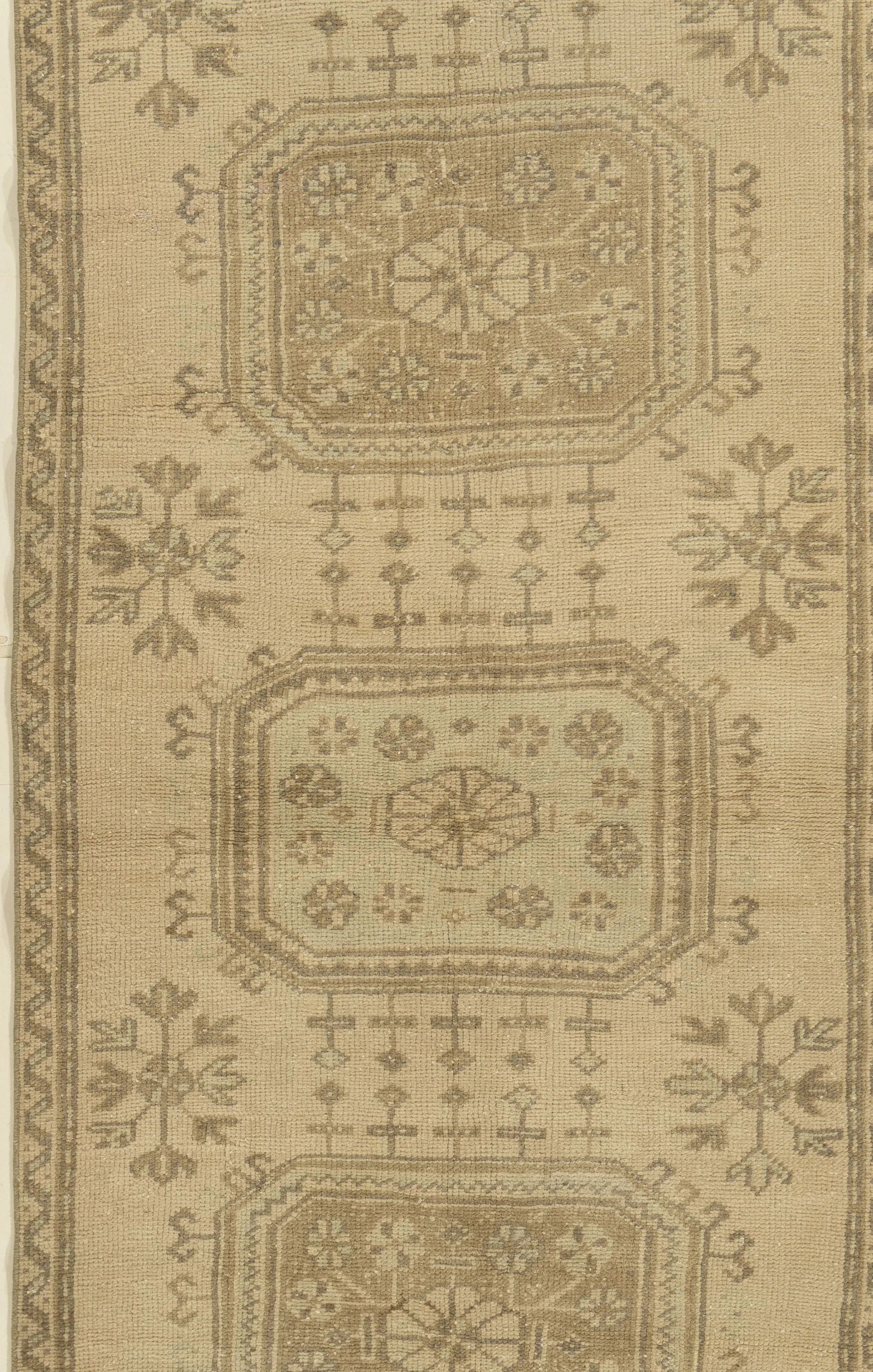 Turkish Oushak Runner 3'3 x 11'3 6 Turkish Oushak Runner 3'3 x 11'3