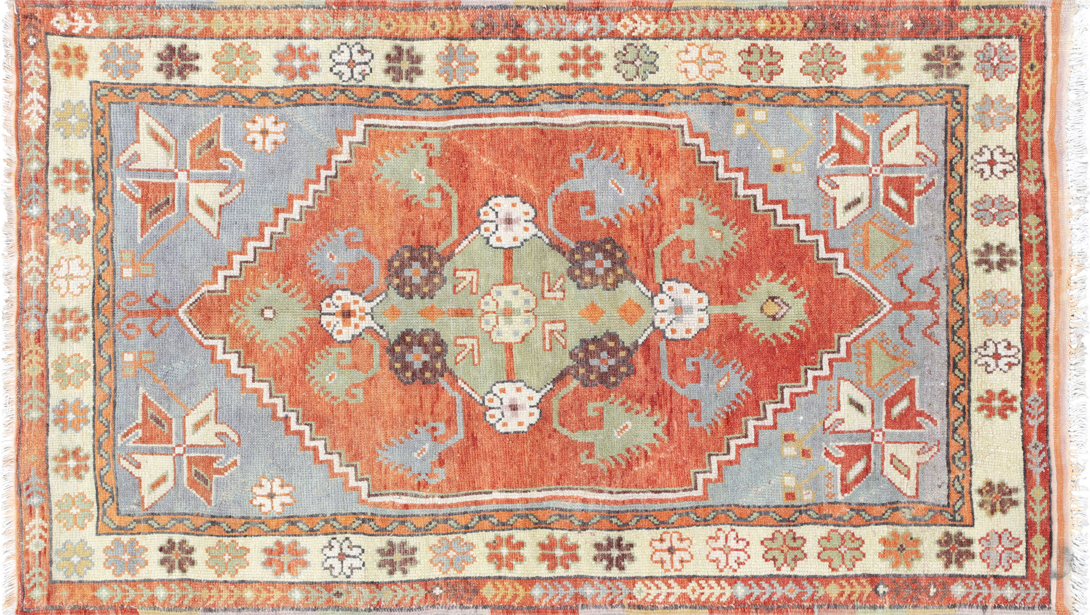 1960s Turkish Oushak Rug -3'1" x 5'3"