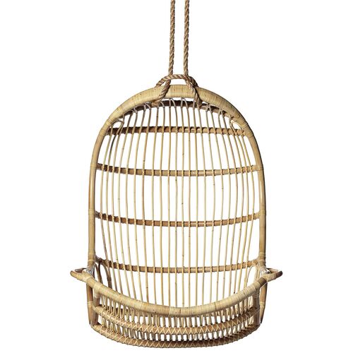 American Rattan Hanging Swing, Natural 2 American Rattan Hanging Swing, Natural