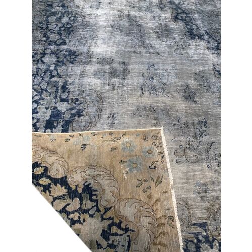 9'6"x12'6" Nikfar Hand-Knotted Rug, Blue 4 9'6"x12'6" Nikfar Hand-Knotted Rug, Blue