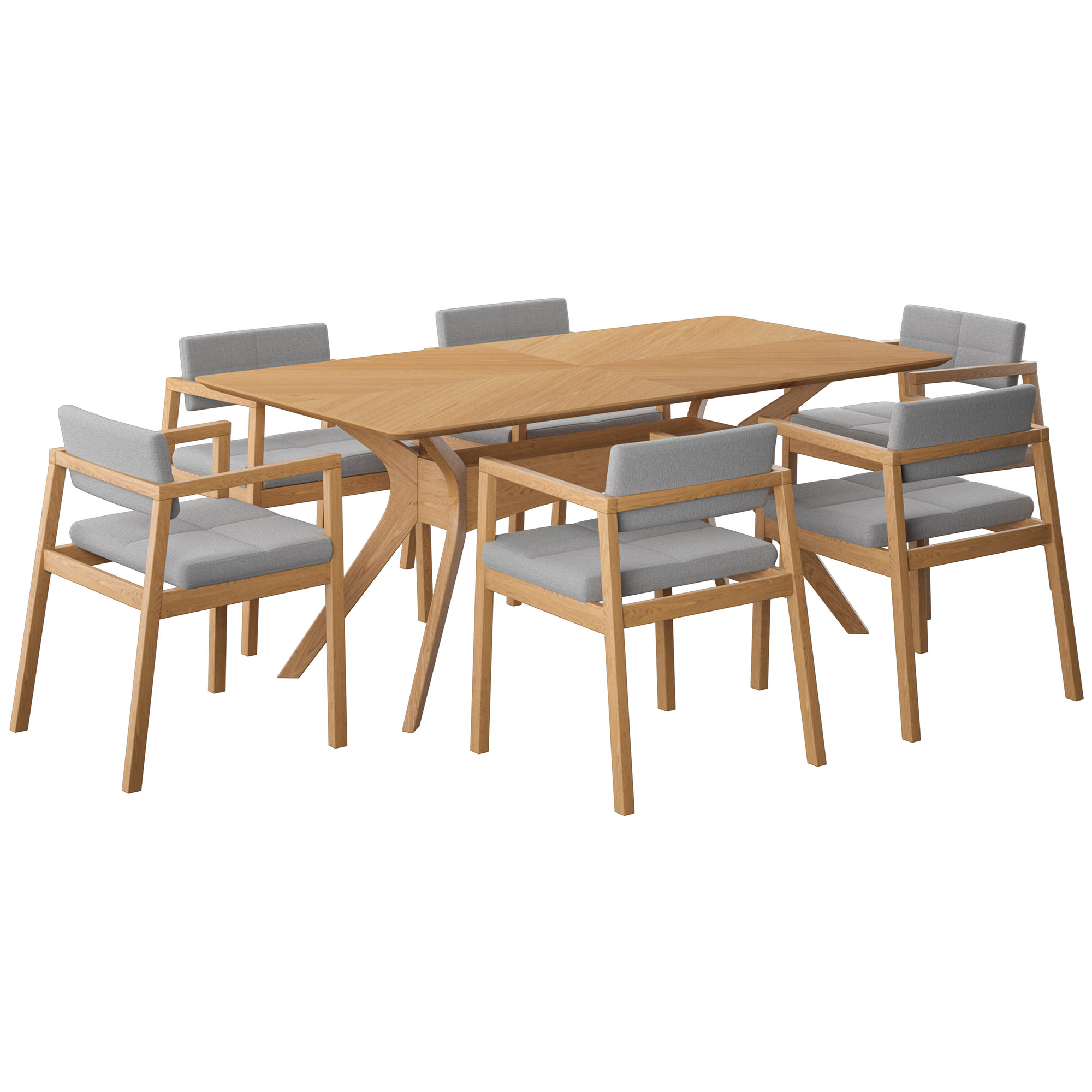 Mercer 7-Pc Rectangular Dining Set 1 Mercer 7-Pc Rectangular Dining Set