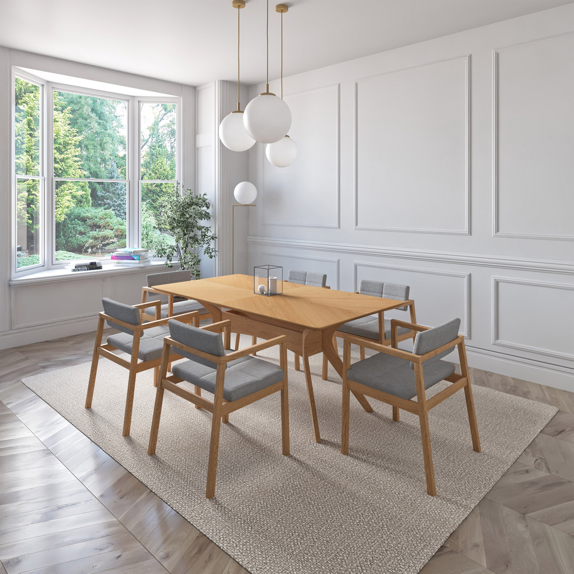 Mercer 7-Pc Rectangular Dining Set 2 Mercer 7-Pc Rectangular Dining Set