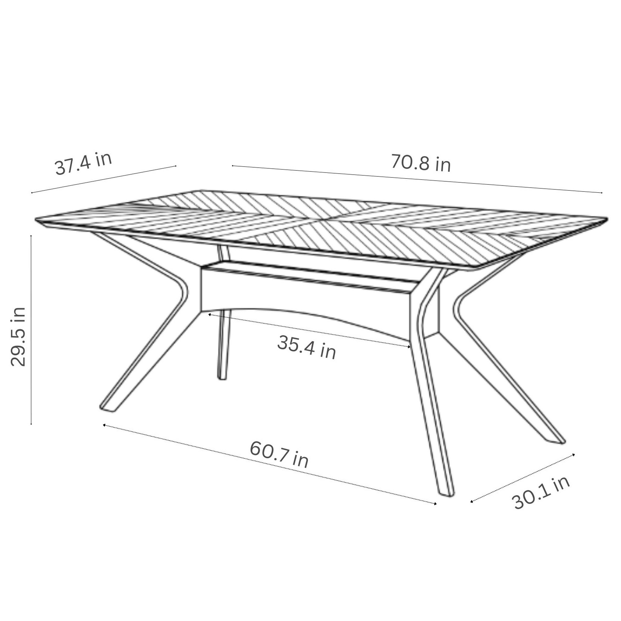 Mercer 7-Pc Rectangular Dining Set 6 Mercer 7-Pc Rectangular Dining Set