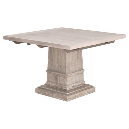 Trent Square/Rectangular Extension Dining Table, Natural Gray 2 Trent Square/Rectangular Extension Dining Table, Natural Gray