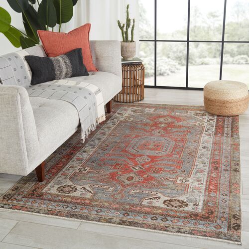 Palazza Medallion Rug, Slate 4 Palazza Medallion Rug, Slate