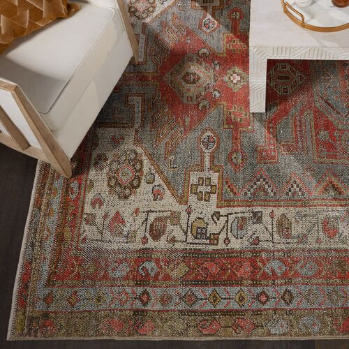 Palazza Medallion Rug, Slate 6 Palazza Medallion Rug, Slate