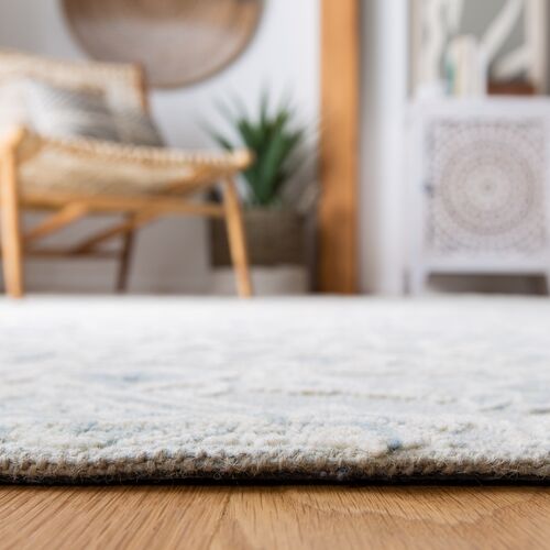 Reed Hand Tufted Rug, Grey/Beige 4 Reed Hand Tufted Rug, Grey/Beige