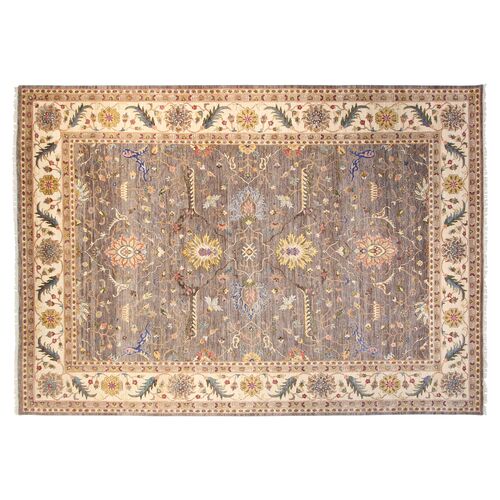 9'x12' Sari Wool Oscar Rug, Gray 1 9'x12' Sari Wool Oscar Rug, Gray
