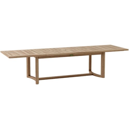 Avanta Outdoor Teak Extension Dining Table, Natural
