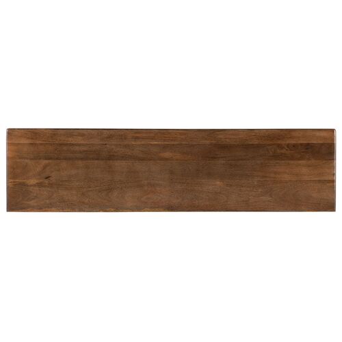 Melange Russell 4-Door Bone Inlay Credenza, Brown 3 Melange Russell 4-Door Bone Inlay Credenza, Brown