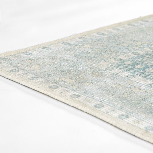 Stella Hand Loomed Wool/Viscose Rug, Blue 3 Stella Hand Loomed Wool/Viscose Rug, Blue