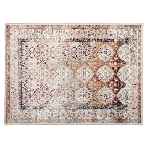 Samson Bordered Rug, Ivory 1 Samson Bordered Rug, Ivory