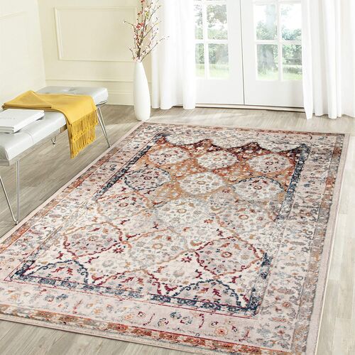 Samson Bordered Rug, Ivory 3 Samson Bordered Rug, Ivory